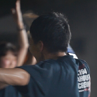 話を聞いた阿呆連の奴凧を舞う踊り手